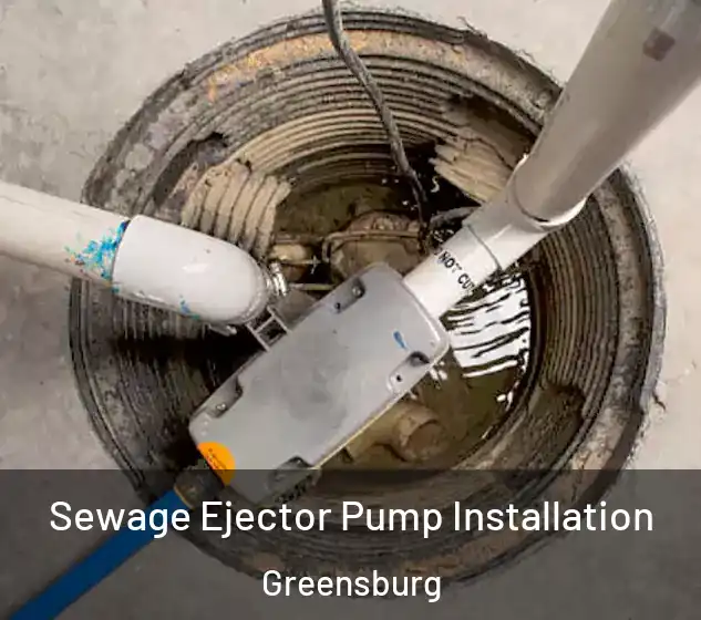  Sewage Ejector Pump Installation Greensburg